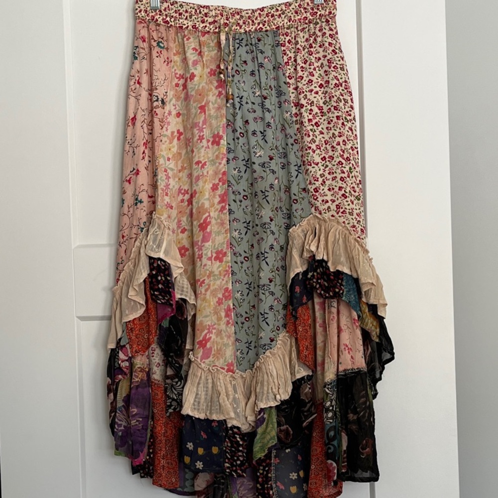 Young Threads Boho Floral Patchwork Asymmetrical … - image 2